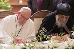 papież Franciszek i tawadros drugi